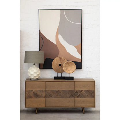 aRmanica NEUTRAL ABSTRACT CANVAS WALL ART