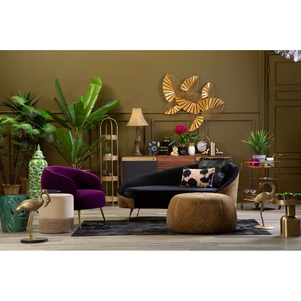 aRmanica DISTRICKT LEOPARD PRINT CHAISE LONGUE