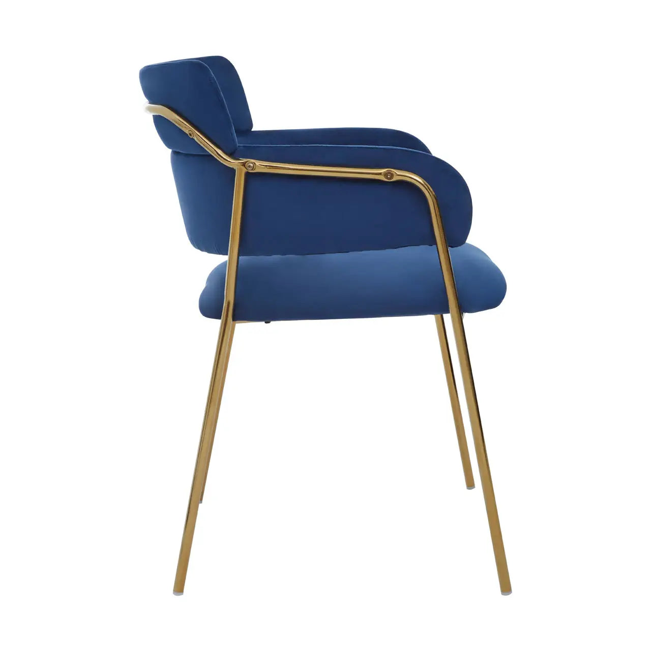 aRmanica ELECTERA BLUE VELVET DINING CHAIR  X2