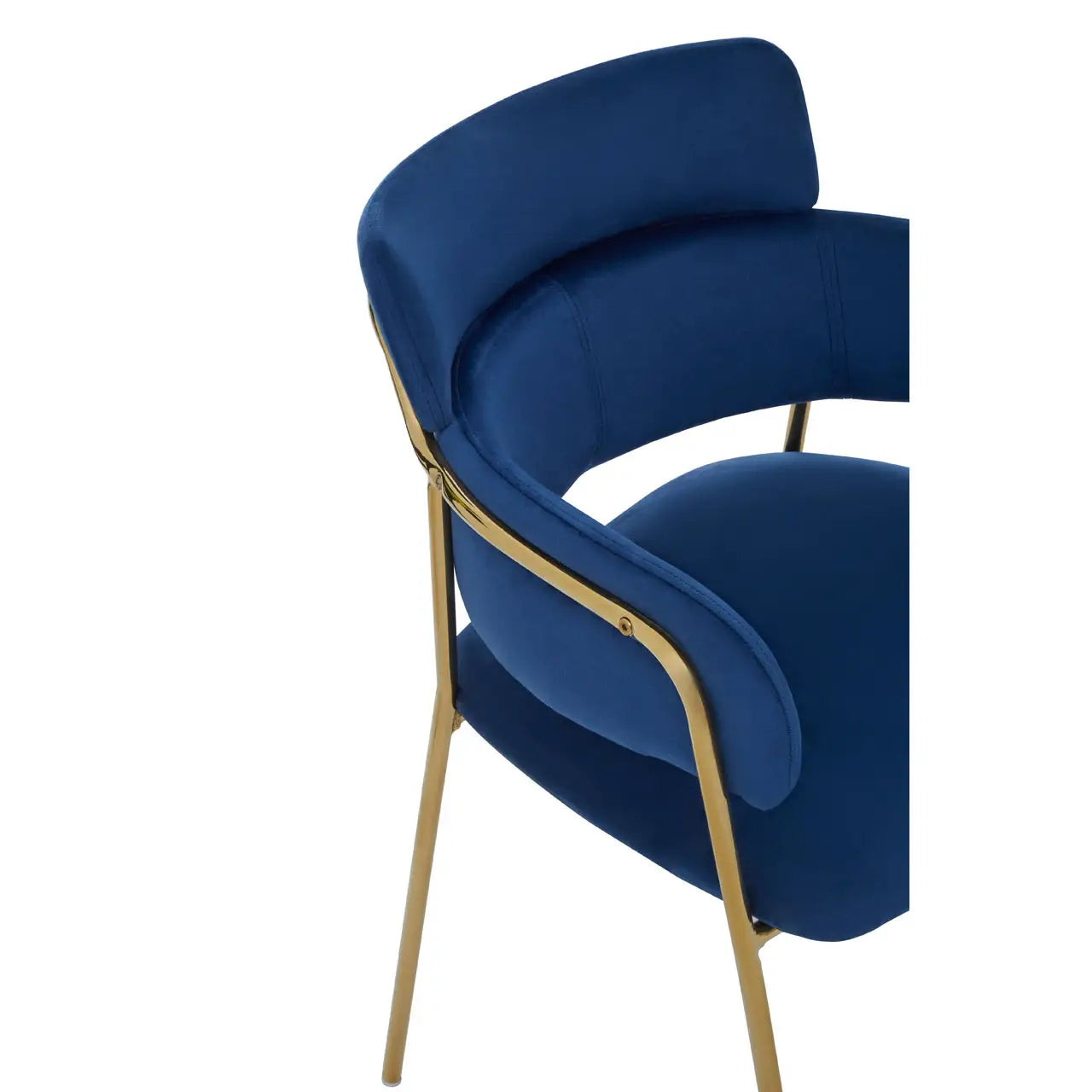 aRmanica ELECTERA BLUE VELVET DINING CHAIR  X2