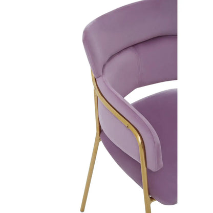 aRmanica PINK VELVET DINING CHAIR  X2