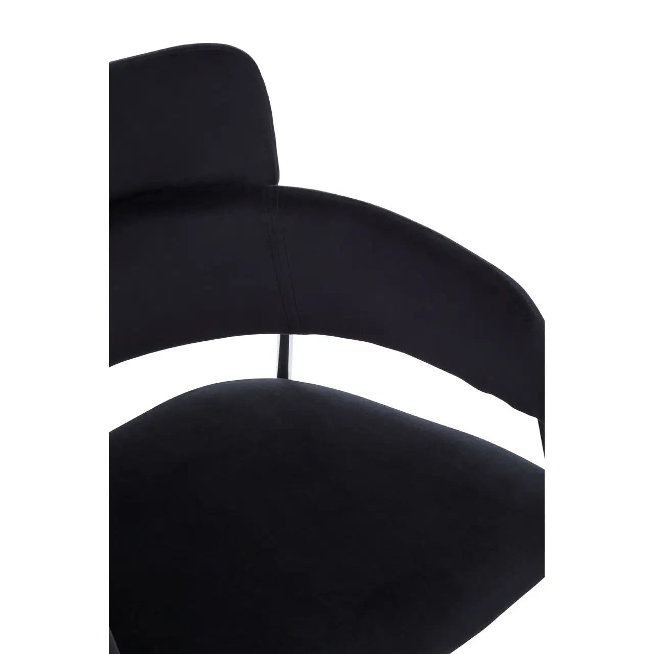 aRmanica ELECTERA BLACK VELVET DINING CHAIR  X2