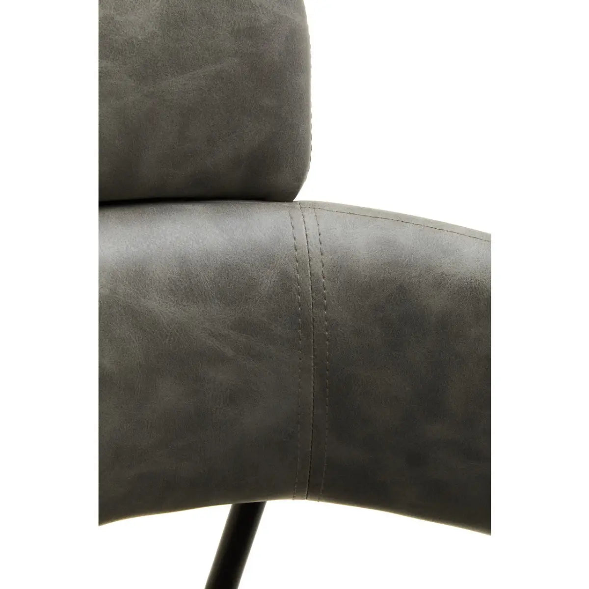 aRmanica ELECTERA GREY FAUX LEATHER DINING CHAIR  X2