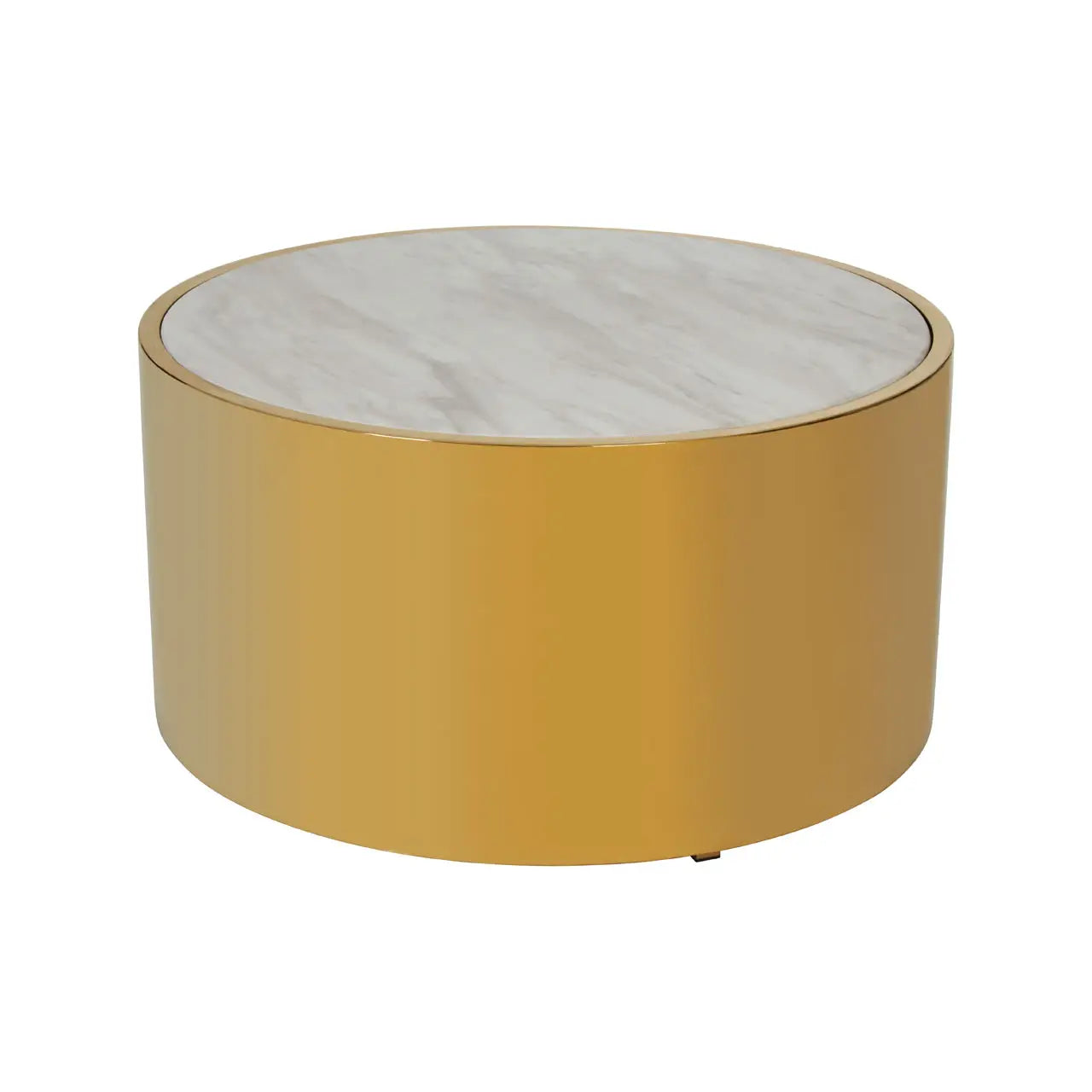 aRmanica Carl Gold Round Coffee Table