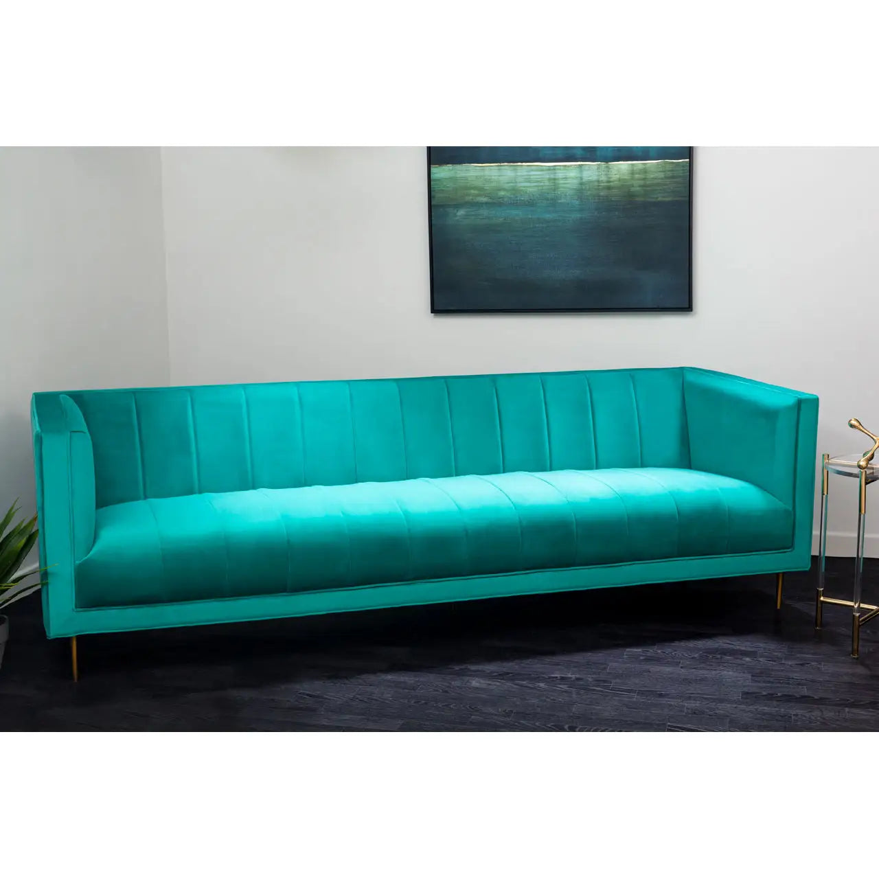 aRmanica OTYLIA 3 SEAT GREEN SOFA