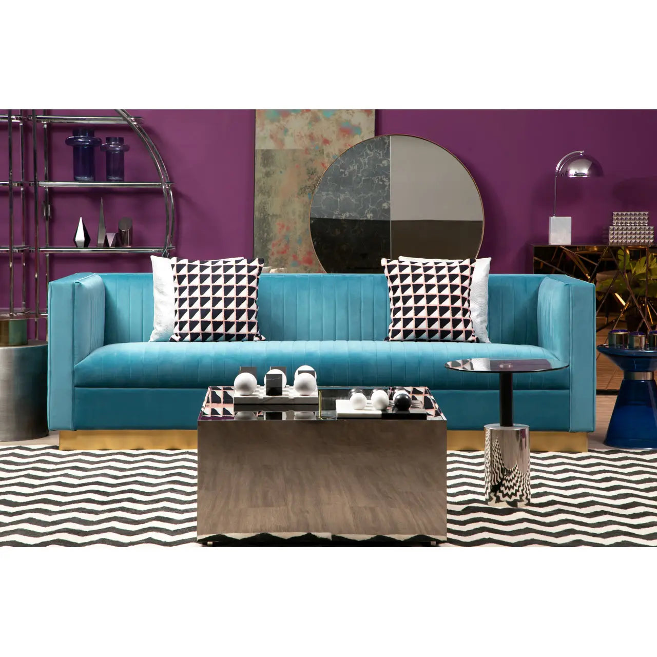 aRmanica WINK THREE SEAT LIGHT BLUE SOFA