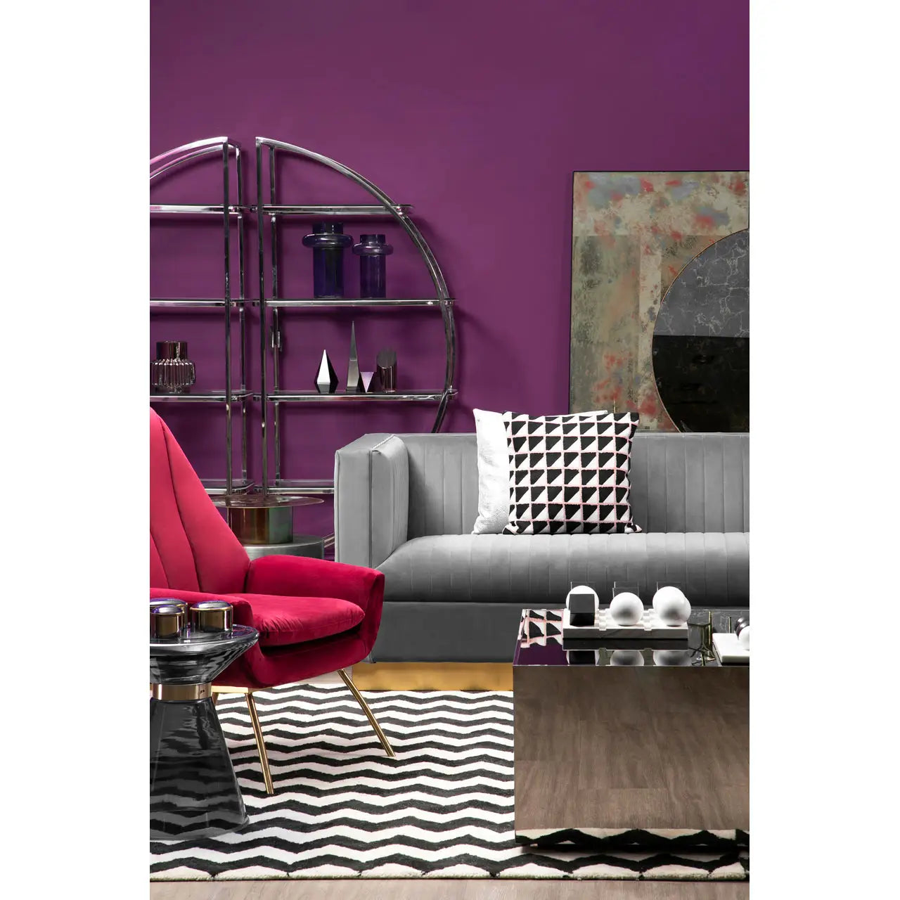 aRmanica WINK THREE SEAT GREY SOFA