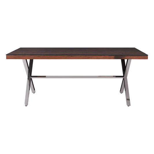 aRmanica KERALO NATURAL DINING TABLE WITH CROSS BASE