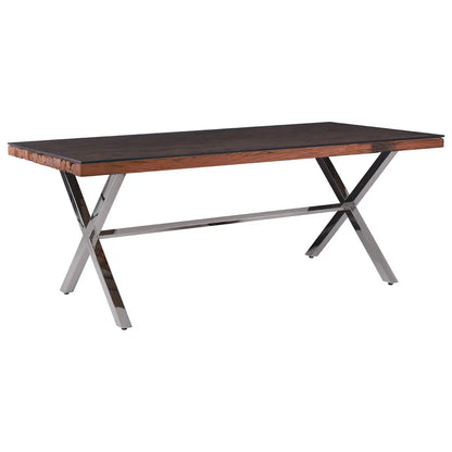 aRmanica KERALO NATURAL DINING TABLE WITH CROSS BASE