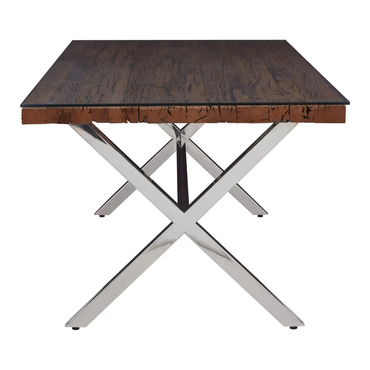 aRmanica KERALO NATURAL DINING TABLE WITH CROSS BASE