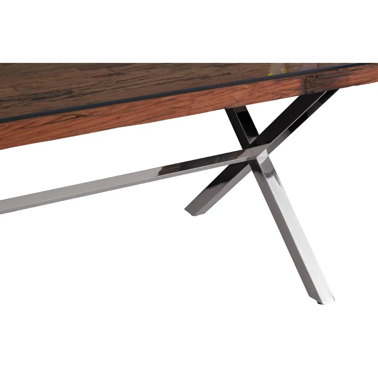 aRmanica KERALO NATURAL DINING TABLE WITH CROSS BASE