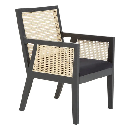 aRmanica CORSA CANE RATTAN BACK CHAIR