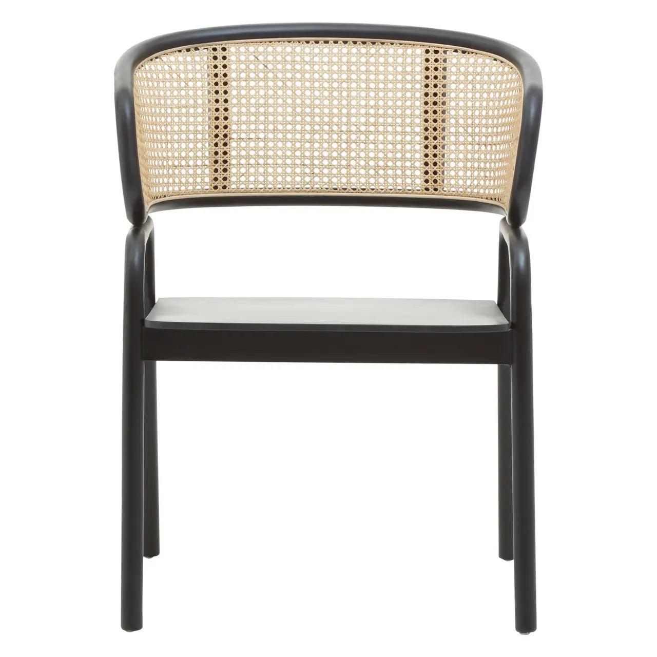 aRmanica CORSA CANE RATTAN AND BLACK CHAIR