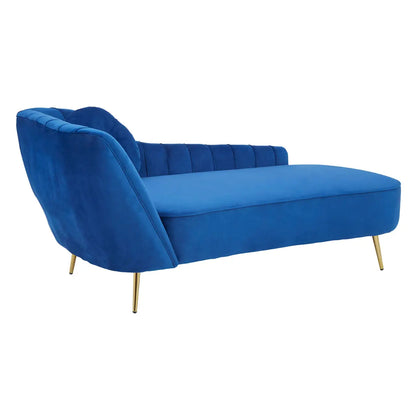 aRmanica FARAH MIDNIGHT LEFT ARM VELVET CHAISE