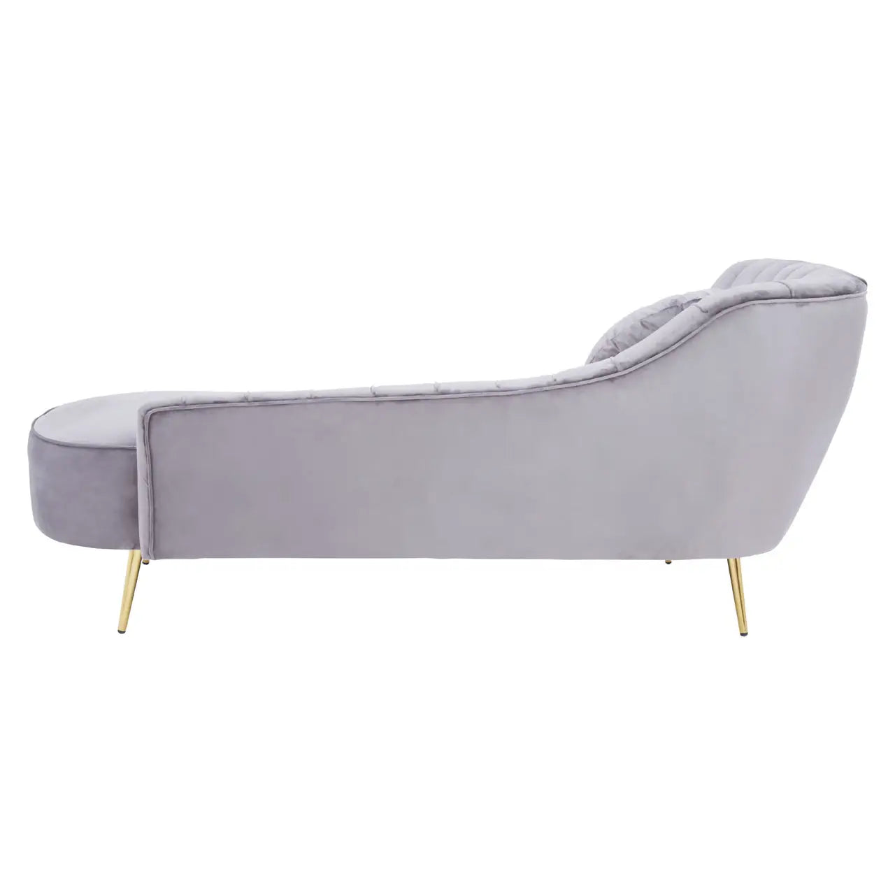 aRmanica FARAH GREY LEFT ARM VELVET CHAISE