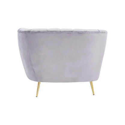 aRmanica FARAH GREY LEFT ARM VELVET CHAISE