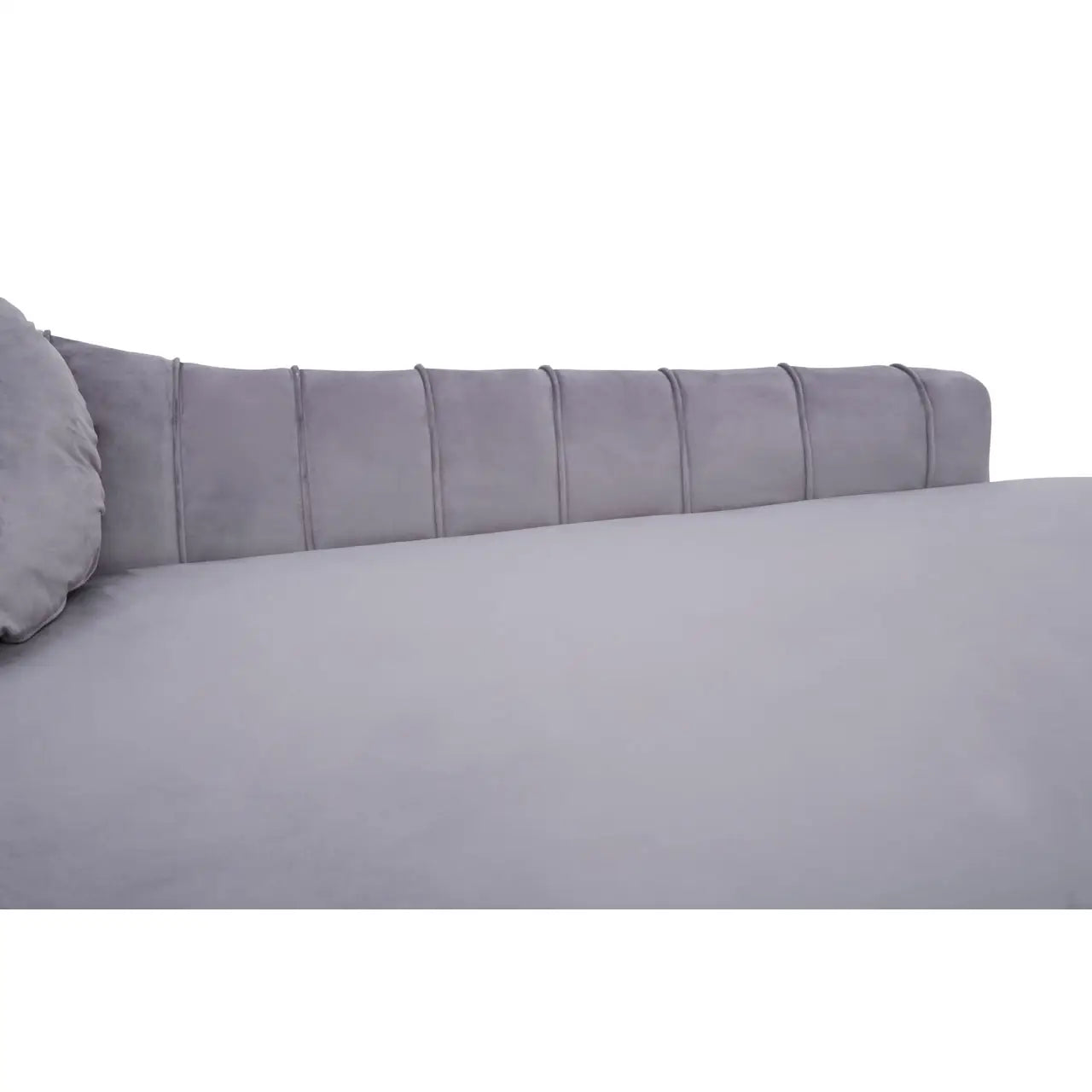 aRmanica FARAH GREY LEFT ARM VELVET CHAISE