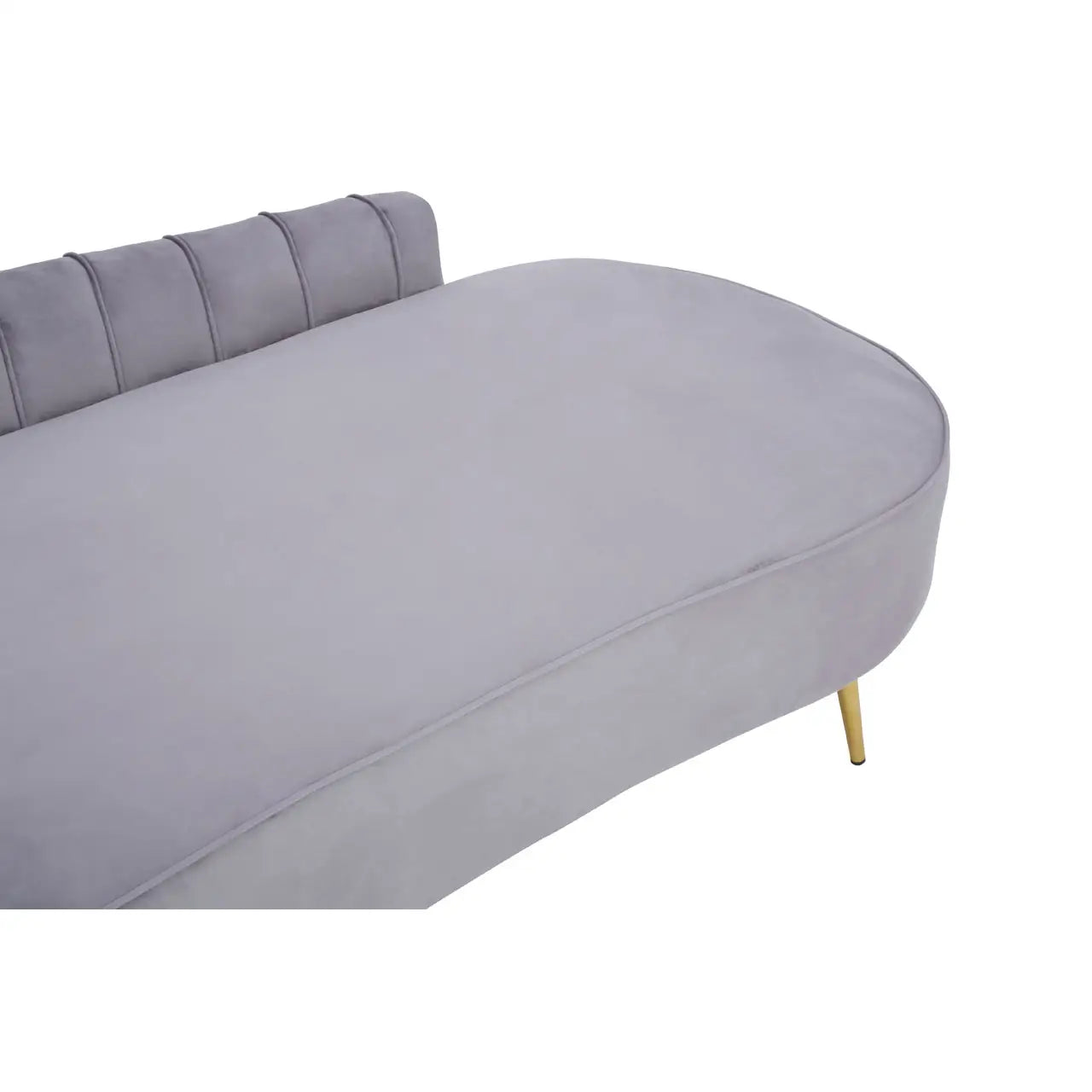 aRmanica FARAH GREY LEFT ARM VELVET CHAISE