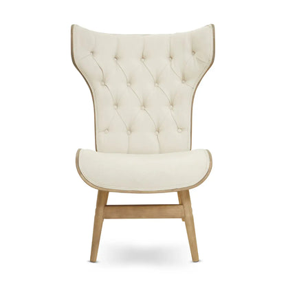 aRmanica VINS BEIGEL FABRIC EFFECT CHAIR WITH WINGED BACK