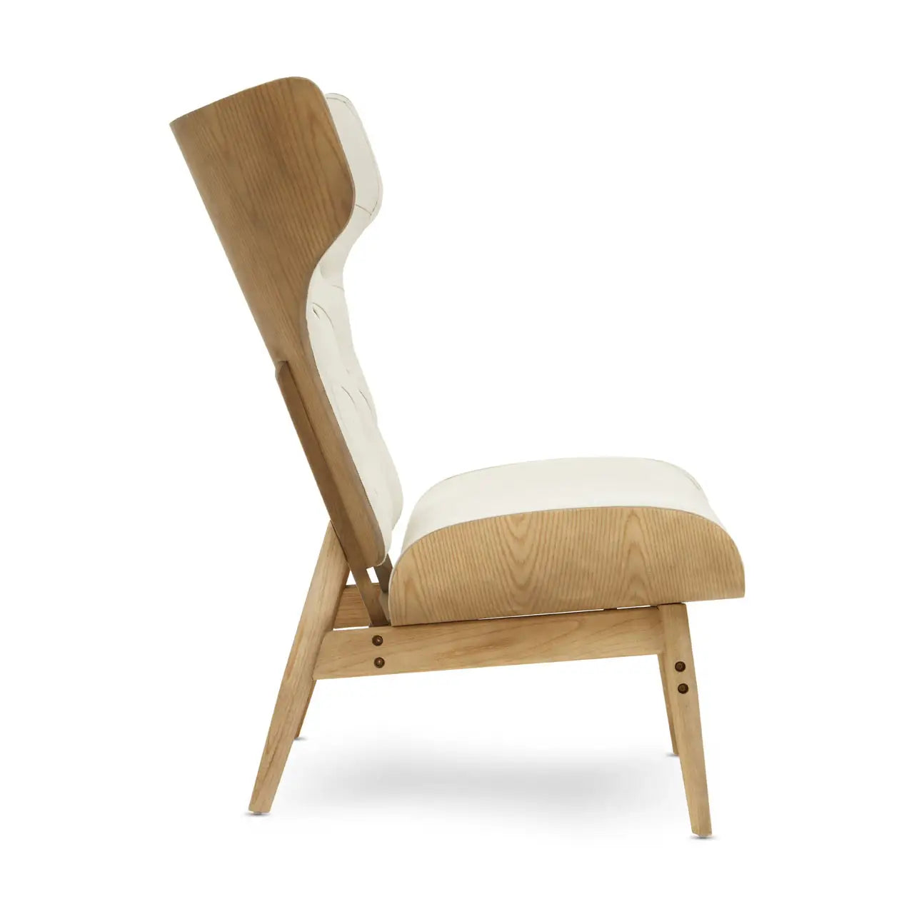 aRmanica VINS BEIGEL FABRIC EFFECT CHAIR WITH WINGED BACK