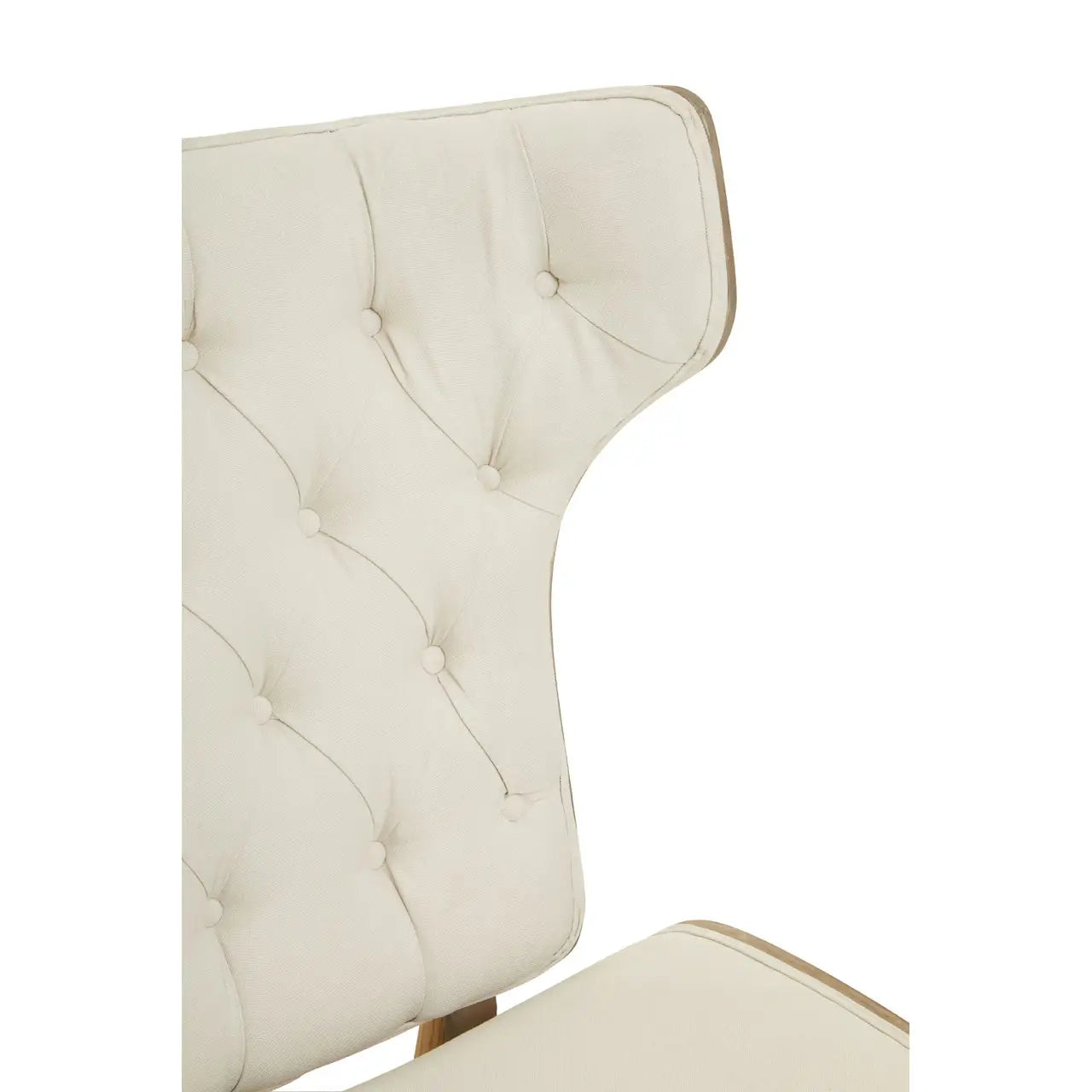 aRmanica VINS BEIGEL FABRIC EFFECT CHAIR WITH WINGED BACK