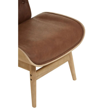 aRmanica VINS BROWN LEATHER EFFECT CHAIR WITH WINGED BACK