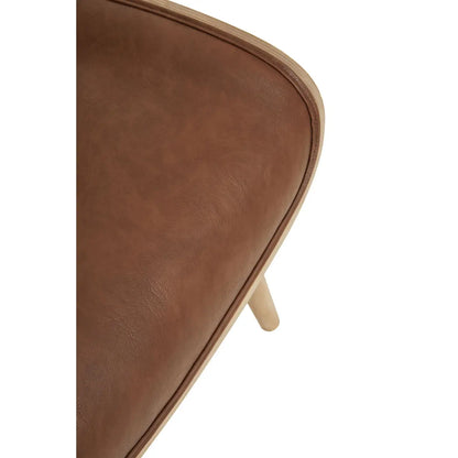 aRmanica VINS BROWN LEATHER EFFECT CHAIR WITH WINGED BACK