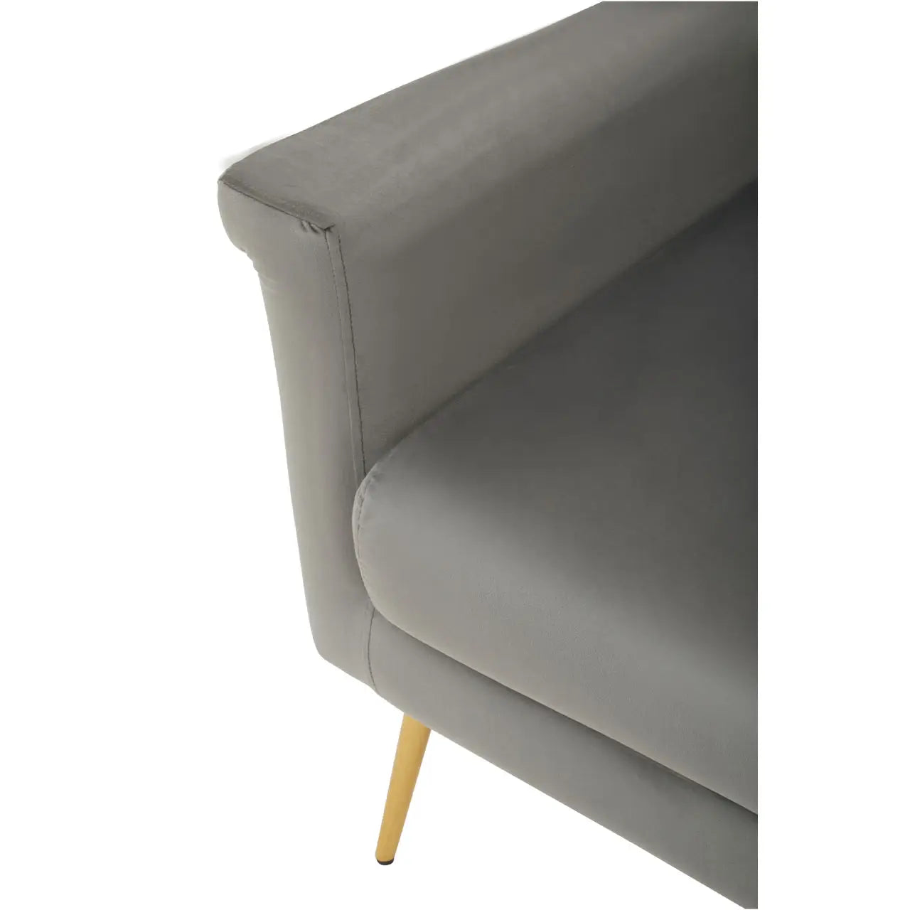 aRmanica SOLAM GREY VELVET ARMCHAIR