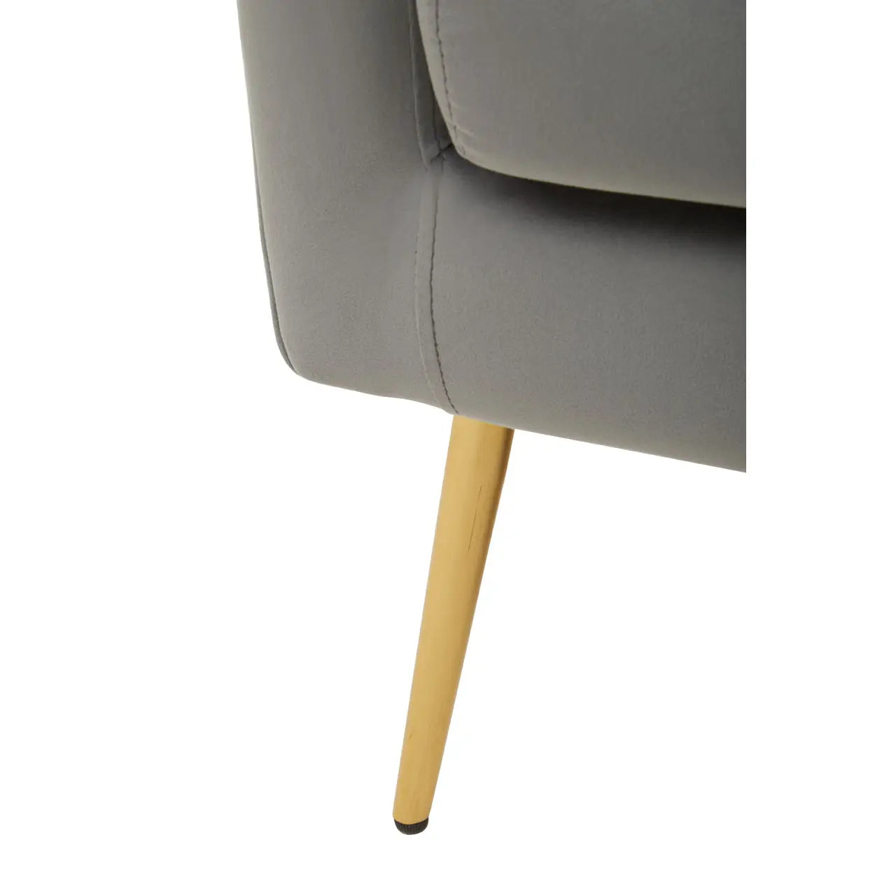 aRmanica SOLAM GREY VELVET ARMCHAIR