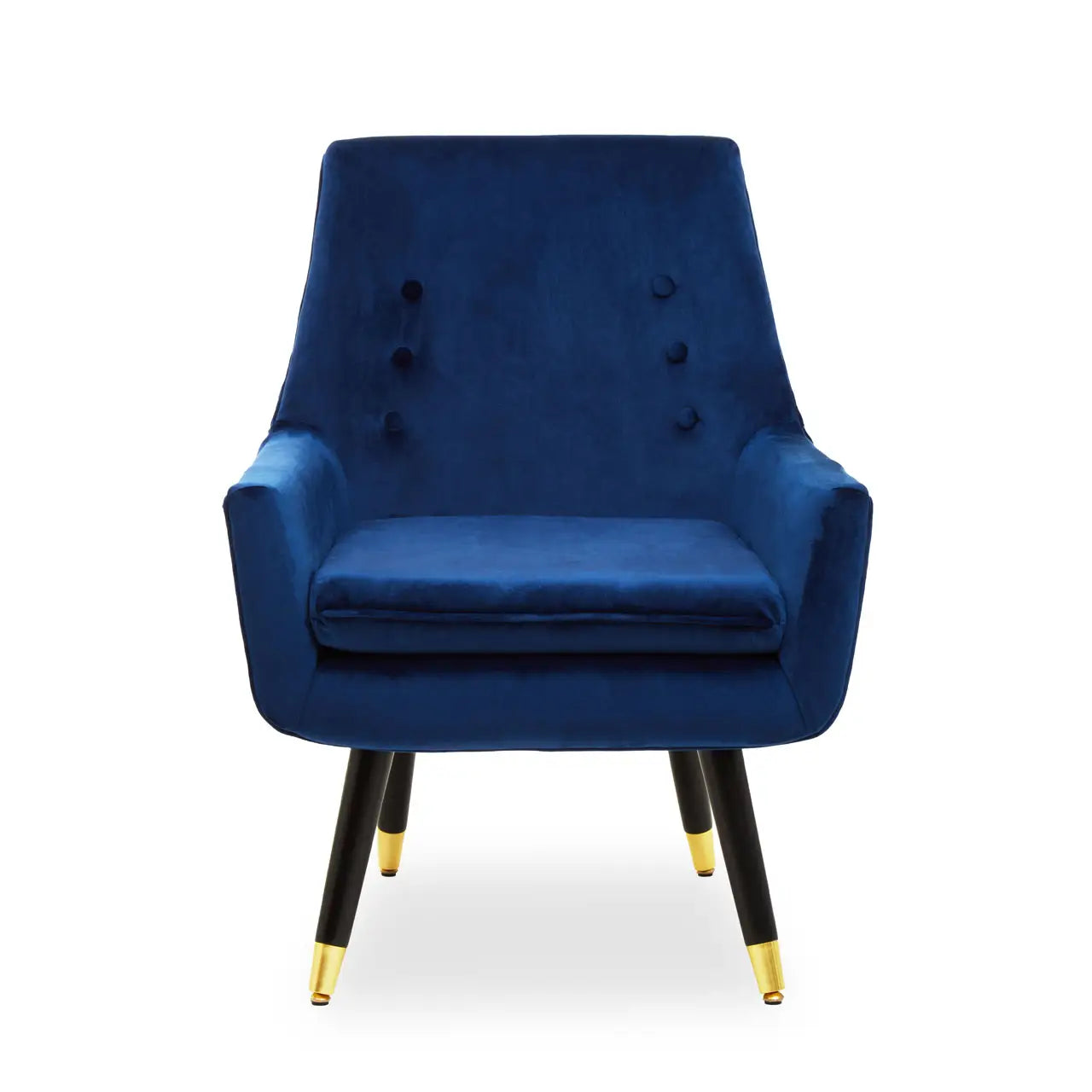 aRmanica ZARA MIDNIGHT VELVET ARMCHAIR