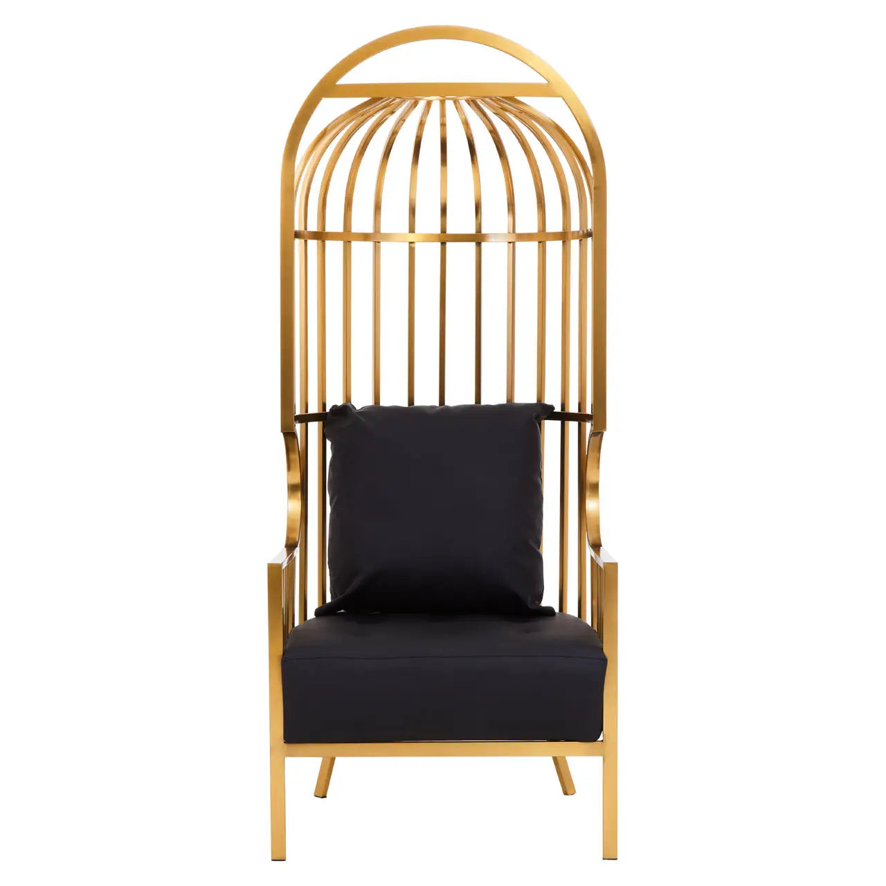 aRmanica ELIZA BRUSHED GOLD DOME CAGE CHAIR