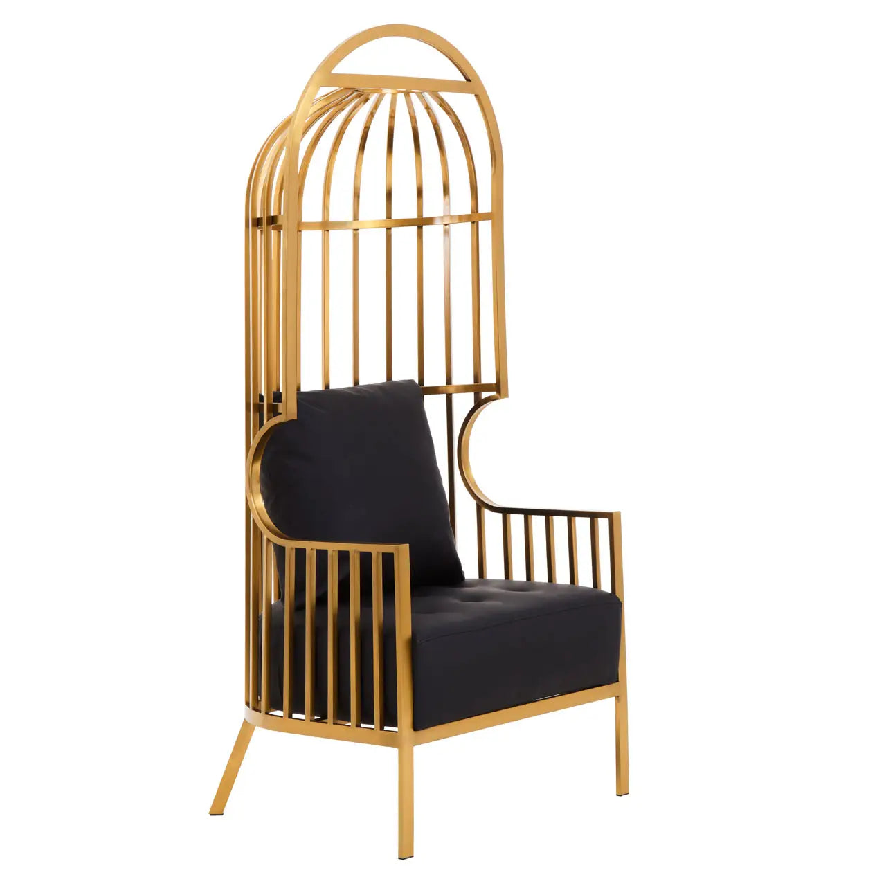 aRmanica ELIZA BRUSHED GOLD DOME CAGE CHAIR