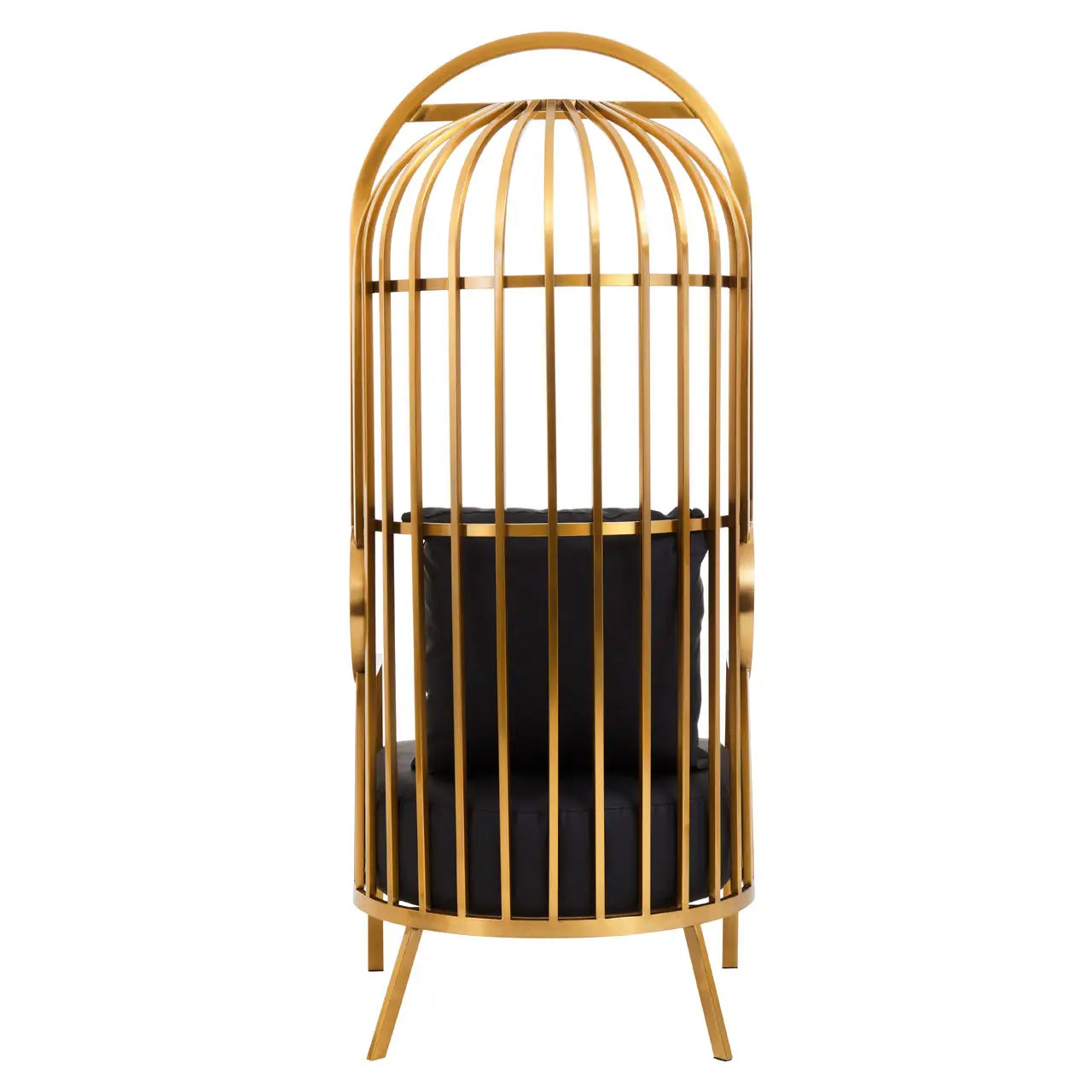 aRmanica ELIZA BRUSHED GOLD DOME CAGE CHAIR