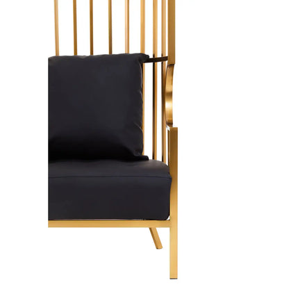 aRmanica ELIZA BRUSHED GOLD DOME CAGE CHAIR