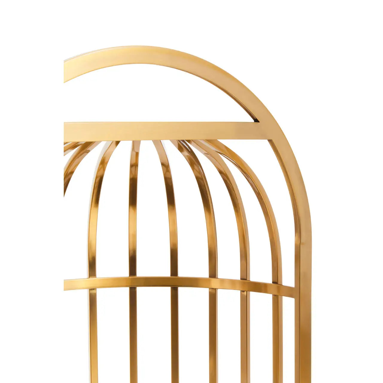 aRmanica ELIZA BRUSHED GOLD DOME CAGE CHAIR