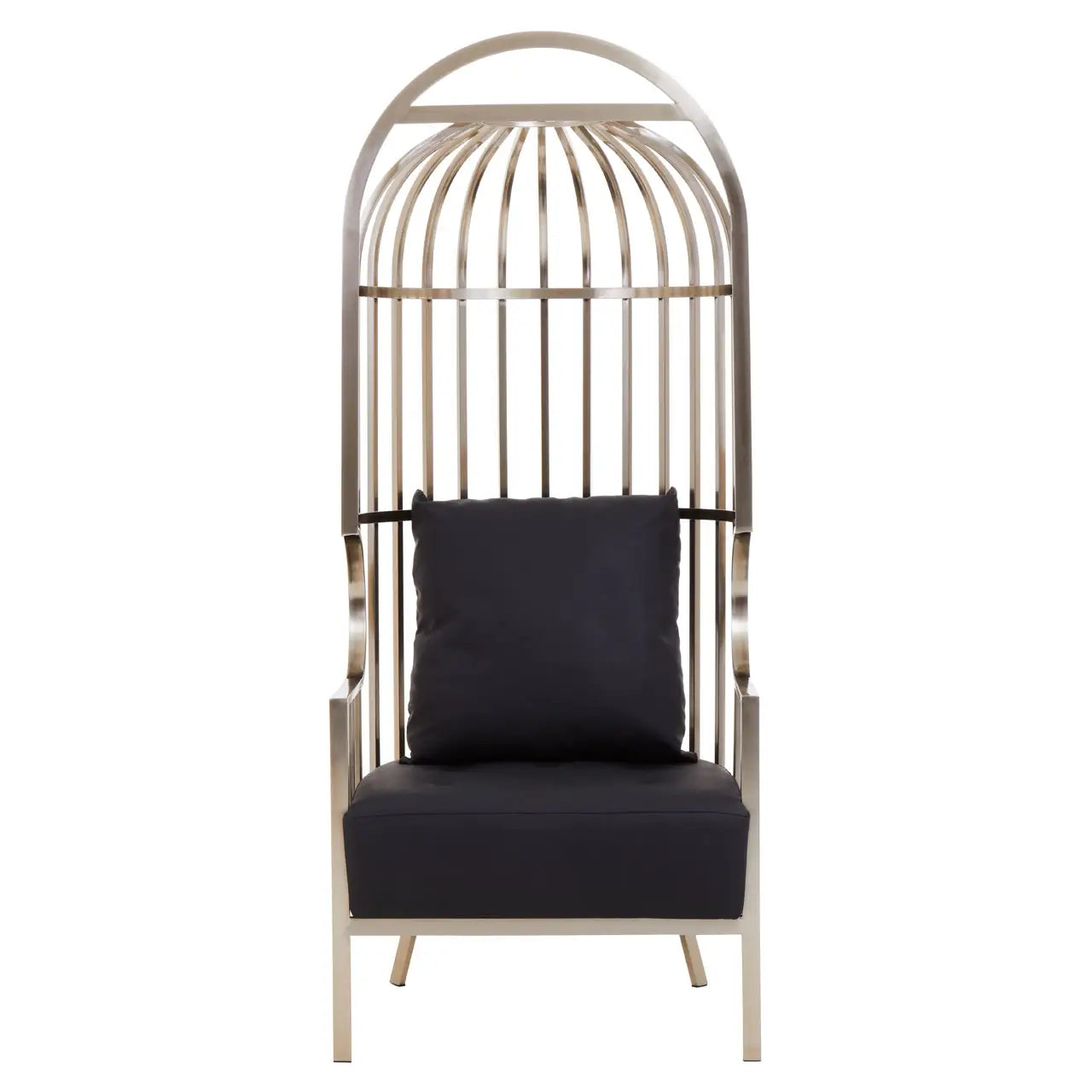 aRmanica ELIZA BRUSHED SILVER DOME CAGE CHAIR