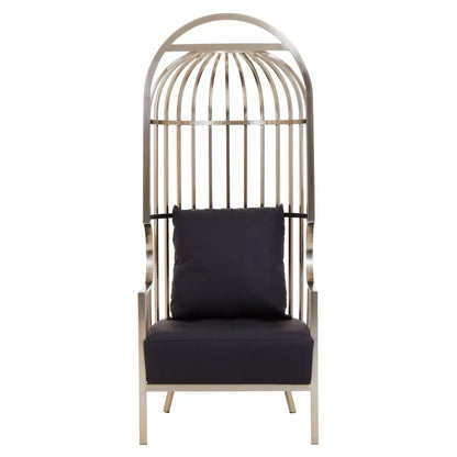 aRmanica ELIZA BRUSHED SILVER DOME CAGE CHAIR