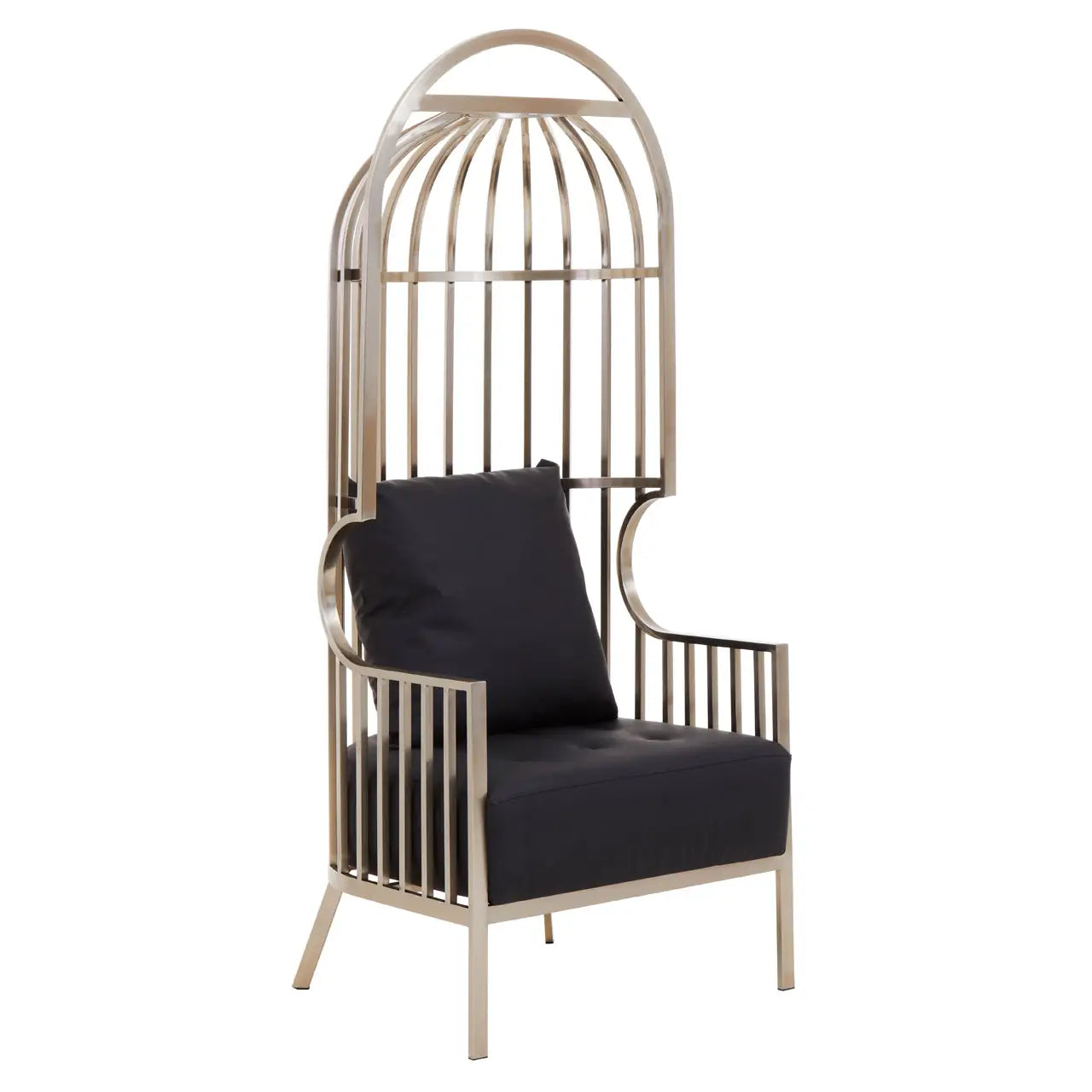 aRmanica ELIZA BRUSHED SILVER DOME CAGE CHAIR