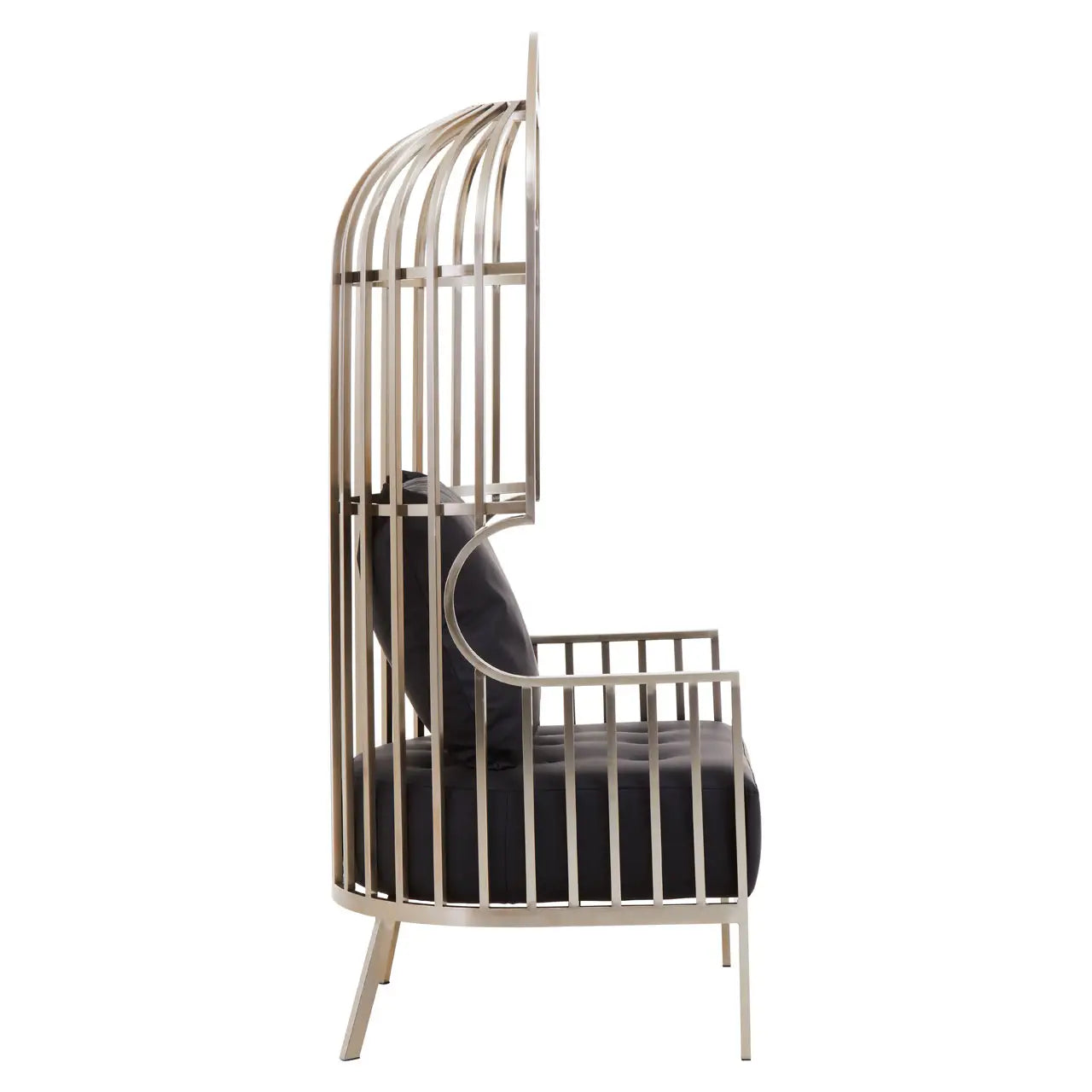 aRmanica ELIZA BRUSHED SILVER DOME CAGE CHAIR