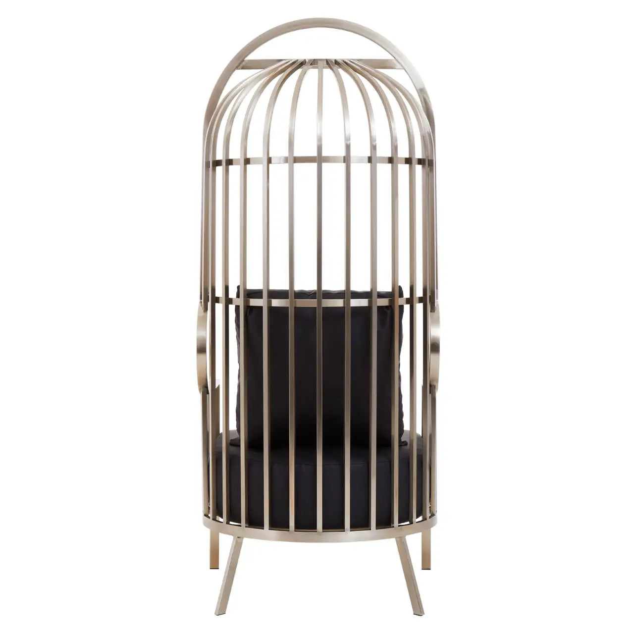 aRmanica ELIZA BRUSHED SILVER DOME CAGE CHAIR