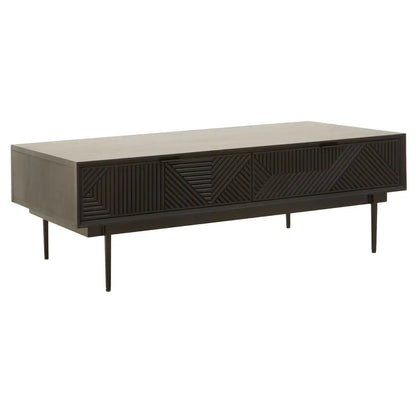 aRmanica JAKARA BLACK FINISH WOODEN COFFEE TABLE