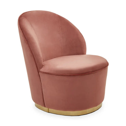 aRmanica TAMARA VELVET GOLD BASE CHAIR