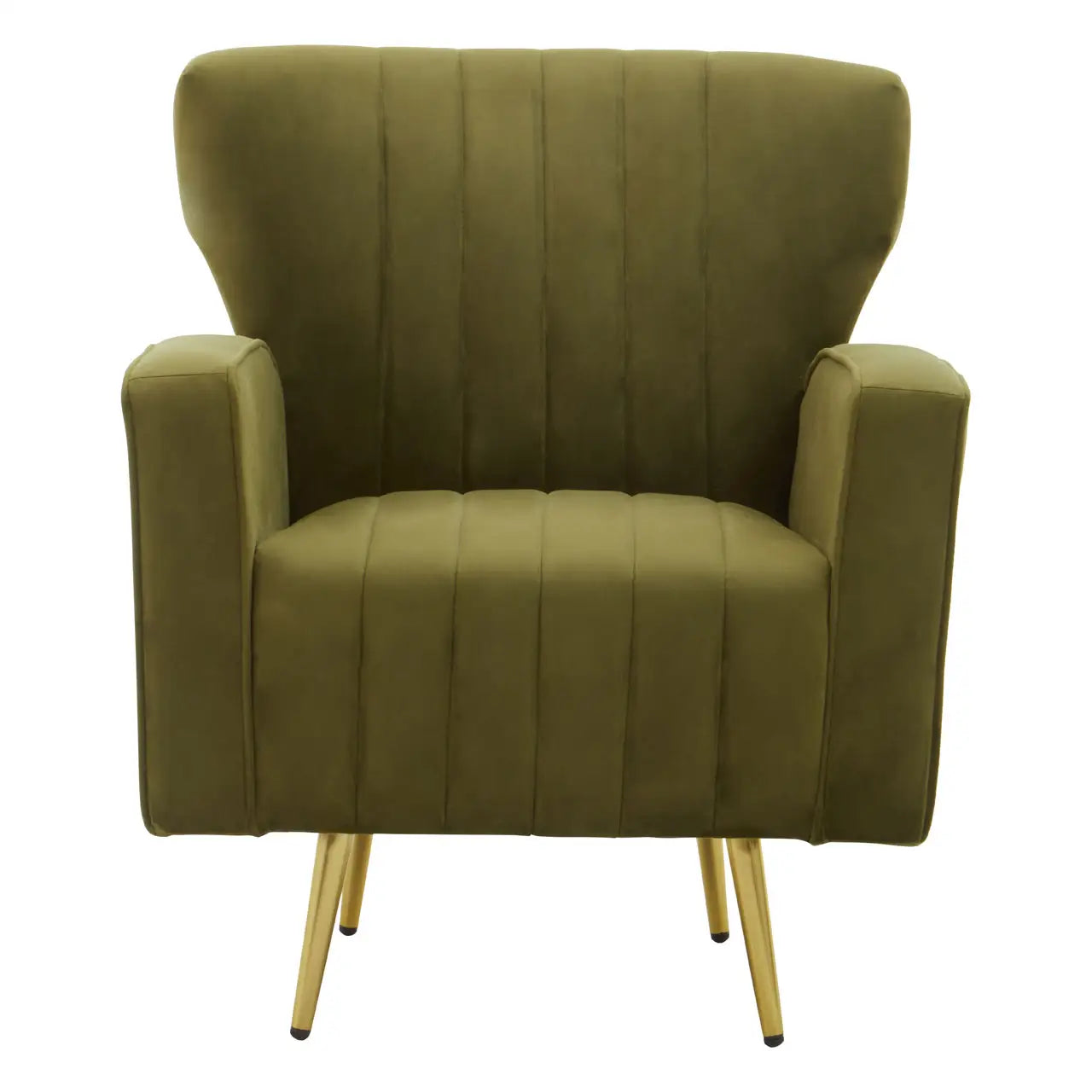 aRmanica KAYLEY GREEN VELVET ARMCHAIR