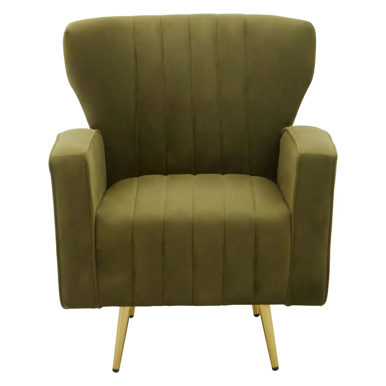 aRmanica KAYLEY GREEN VELVET ARMCHAIR