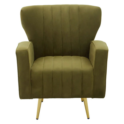 aRmanica KAYLEY GREEN VELVET ARMCHAIR