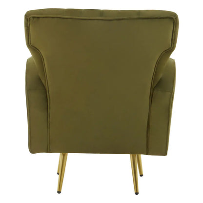 aRmanica KAYLEY GREEN VELVET ARMCHAIR