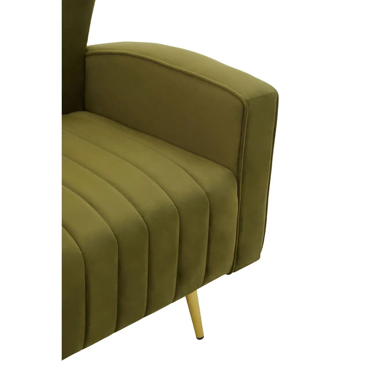 aRmanica KAYLEY GREEN VELVET ARMCHAIR