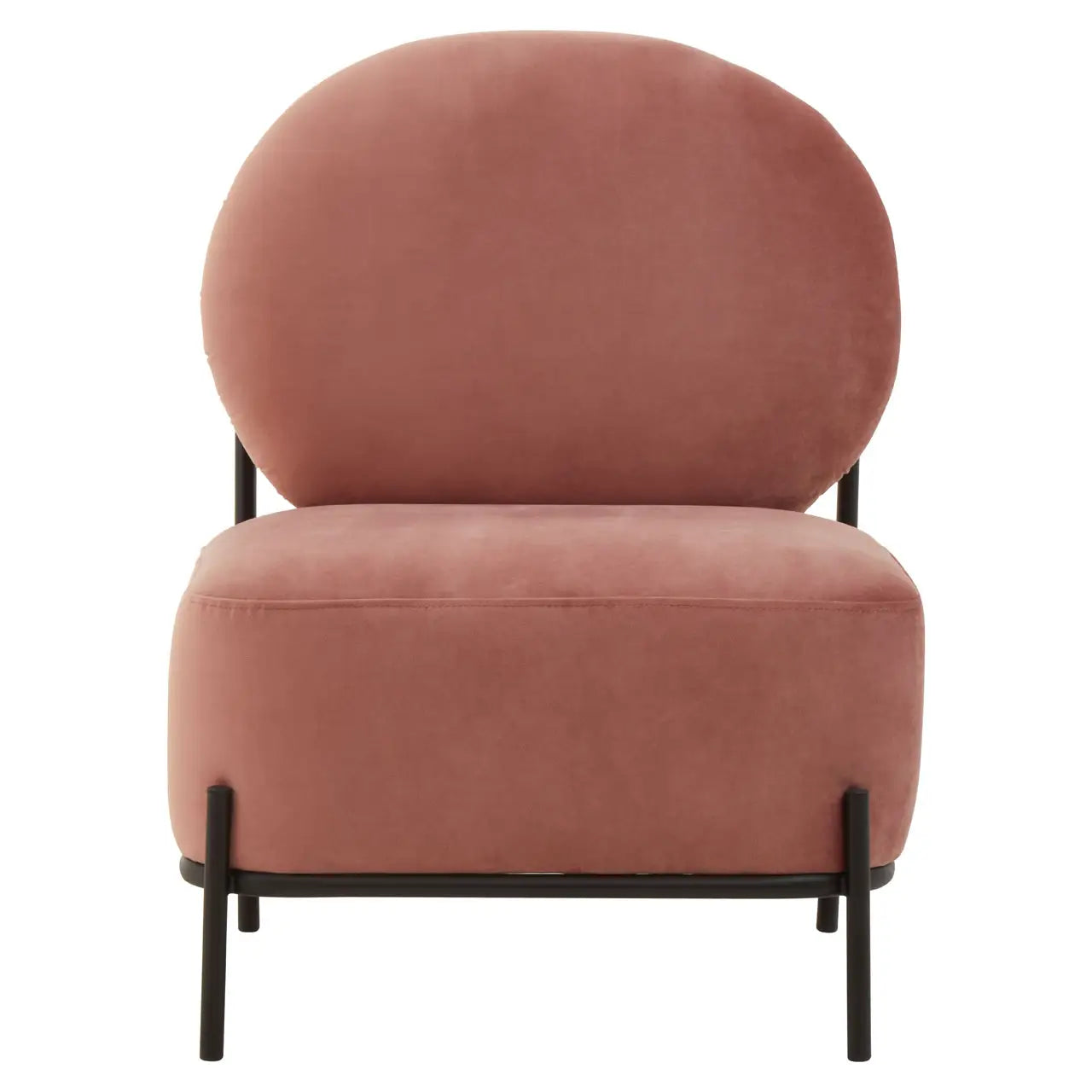 aRmanica HAYAs DUSKY ROSE VELVET CHAIR