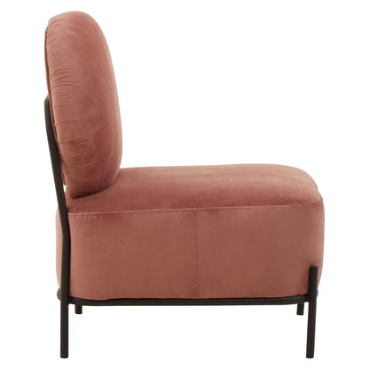 aRmanica HAYAs DUSKY ROSE VELVET CHAIR