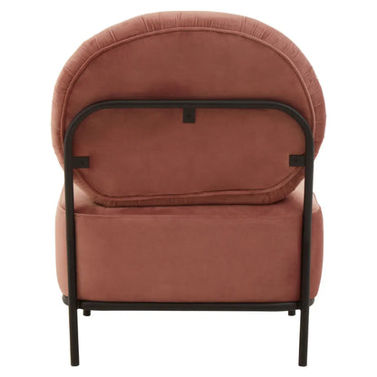 aRmanica HAYAs DUSKY ROSE VELVET CHAIR